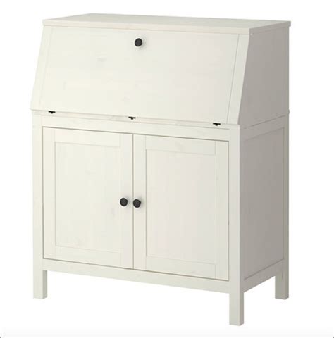 ikea hemnes secretary desk white.